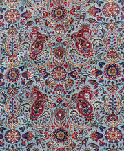 10' x 12' Sky Blue Persian Tabriz Rug