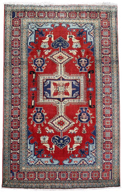 7' x 11' Red Persian Ardebil Rug