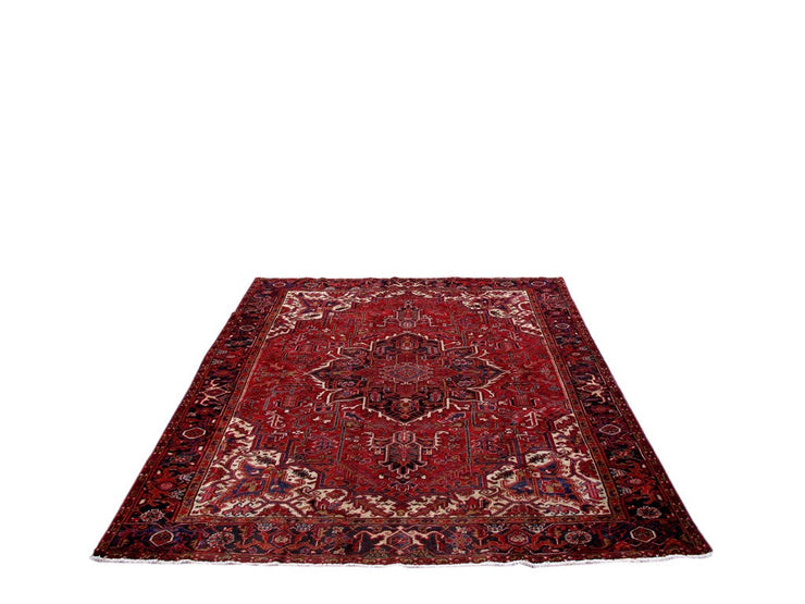 8' x 9.5' Red Persian Heriz Rug