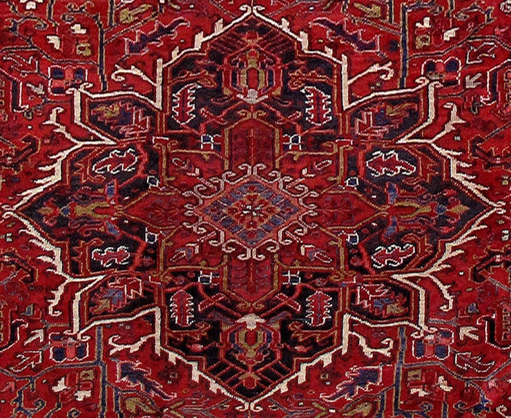 8' x 9.5' Red Persian Heriz Rug