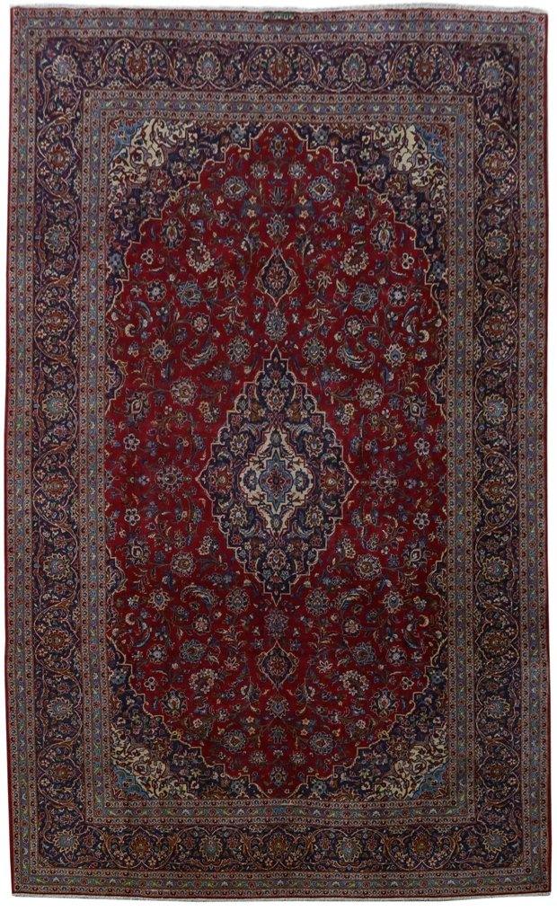 10x17 Authentic Hand-knotted Persian Signed Kashan Rug - Iran - bestrugplace