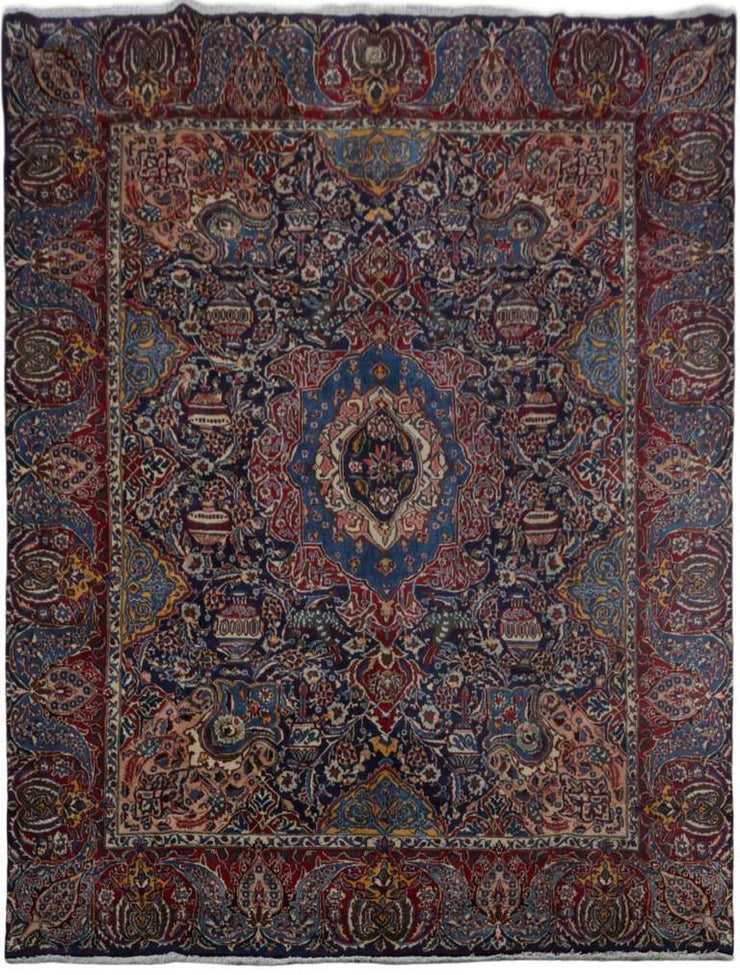 10x13 Authentic Hand-knotted Persian Signed Kashmar Rug - Iran - bestrugplace