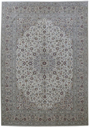 10' x 13' Authentic Persian Signed Kashan Rug