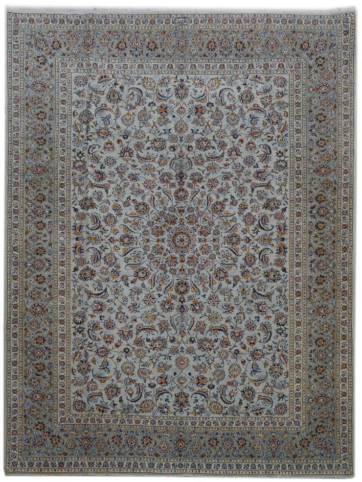 10x13 Authentic Hand-knotted Persian Signed Kashan Rug - Iran - bestrugplace