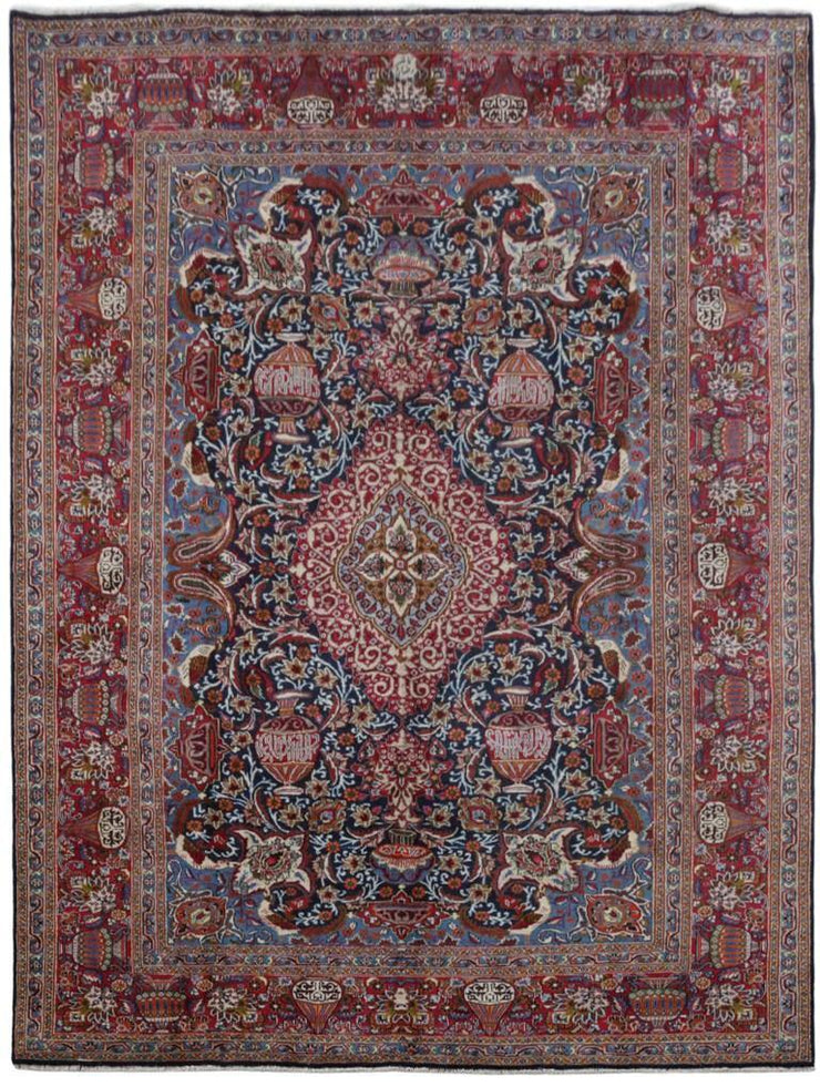 10x13 Authentic Hand-knotted Persian Signed Kashmar Rug - Iran - bestrugplace