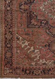 10' x 13' Red Persian Heriz Rug