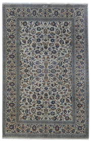 7' x 10' Ivory Persian Signed Ardakan Rug