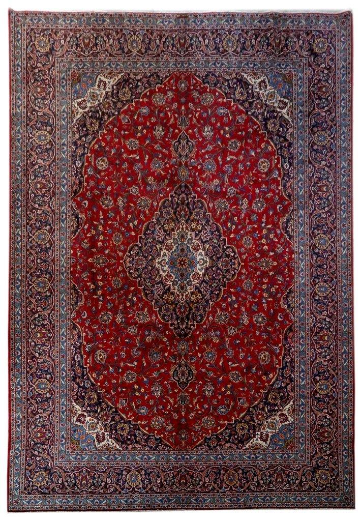 12x17 Authentic IRAN CLASSIC Persian Signed Kashan Rug - 81255 - bestrugplace