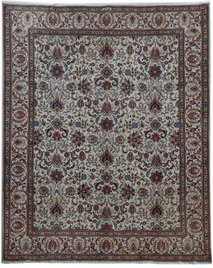 10x13 Authentic Hand-knotted Persian Signed Tabriz Rug - Iran - bestrugplace