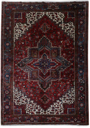 7' x 10' Red Persian Heriz Rug