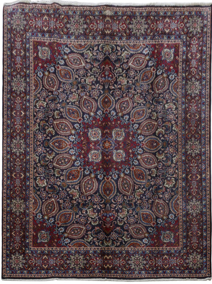 10' x 13' Red Persian Signed Moud Rug