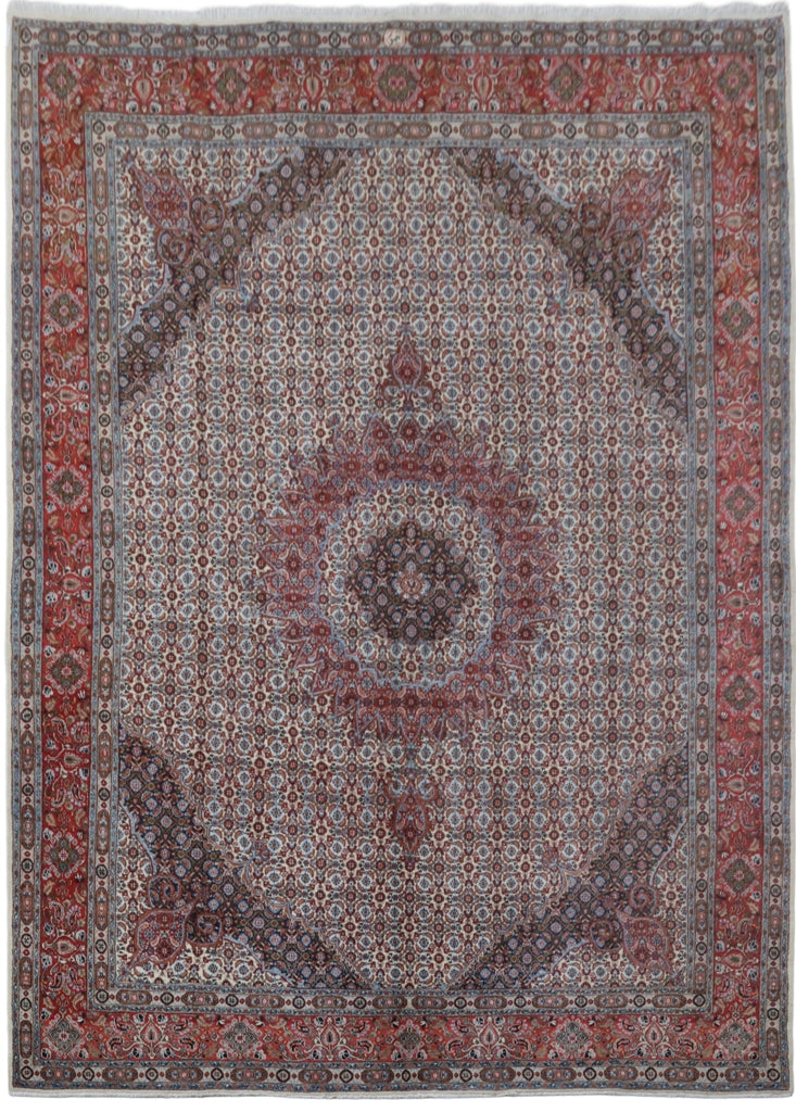 10' x 13' Multi Color Persian Signed Moud Rug