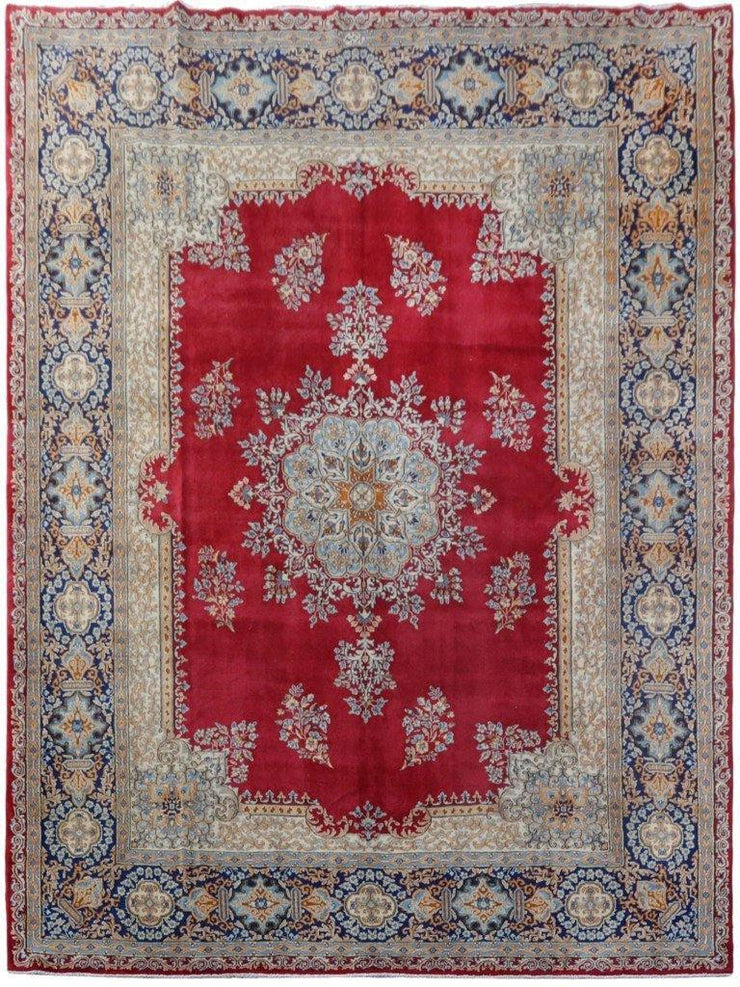 10x13 Authentic Hand-knotted Persian Signed Kerman Rug - Iran - bestrugplace