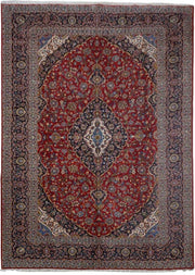 10x14 Authentic Hand-knotted Persian Signed Kashan Rug Seen at SHARK TANK - Iran 81331 - bestrugplace