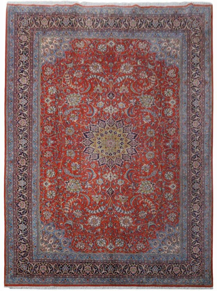 10x13 Authentic Hand-knotted Persian Signed Sarouk Rug - Iran - bestrugplace