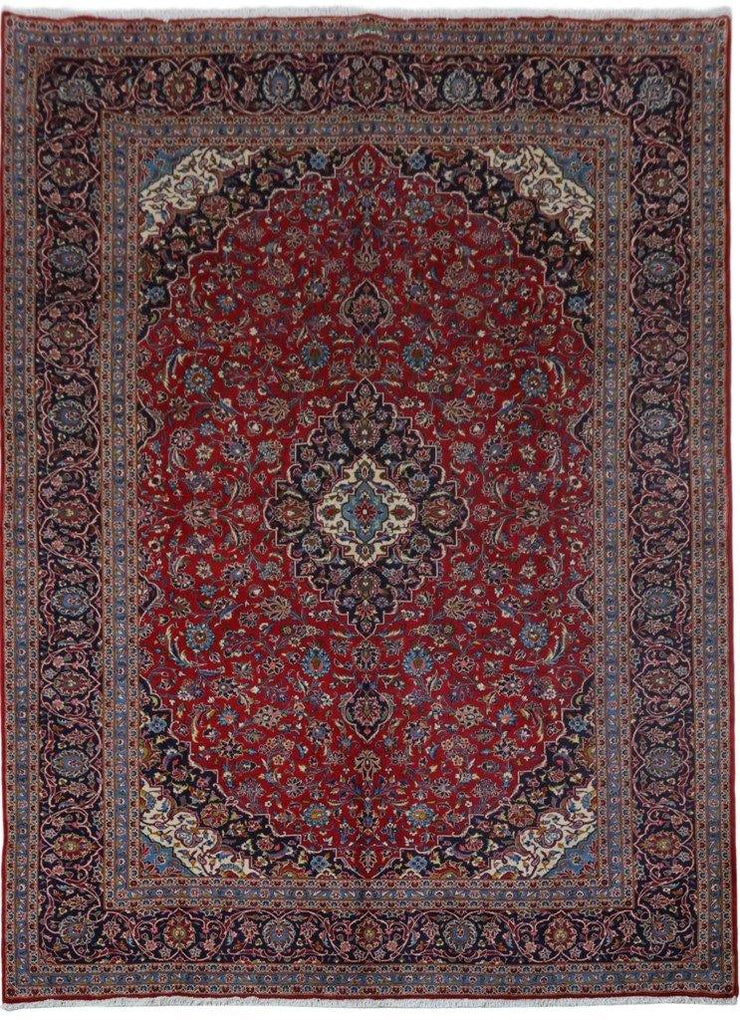 SHARK TANK RUG 10x13 Authentic Hand-knotted Persian SIGNED GHOTBI IRAN FLAG Kashan Carpet 81365 - bestrugplace