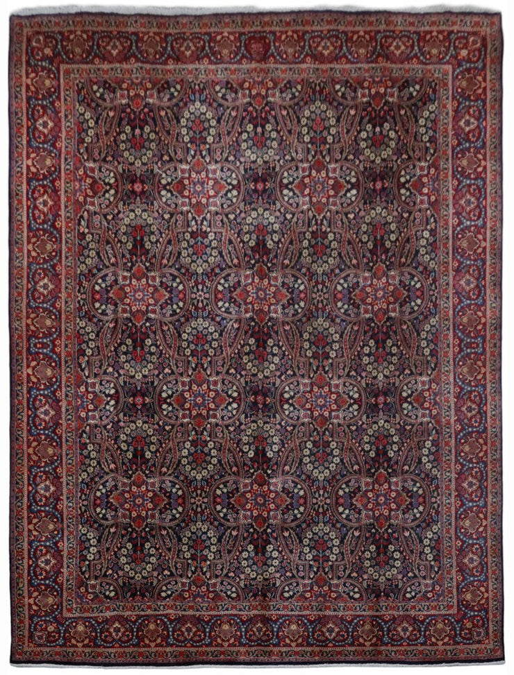 10' x 14' Multi Color Persian Signed Moud Rug