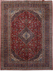 SIGNED Authentic Hand-knotted Persian Kashan Rug PERFECT - Iran 81373 - bestrugplace