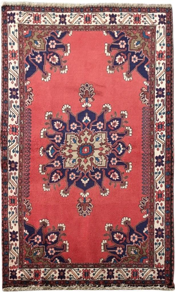 4x5 Authentic Hand-knotted Persian Hamadan Rug - Iran - bestrugplace