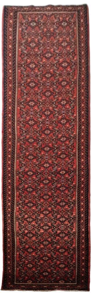 3x17 Authentic Hand-knotted Persian Hamadan Rug - Iran - bestrugplace