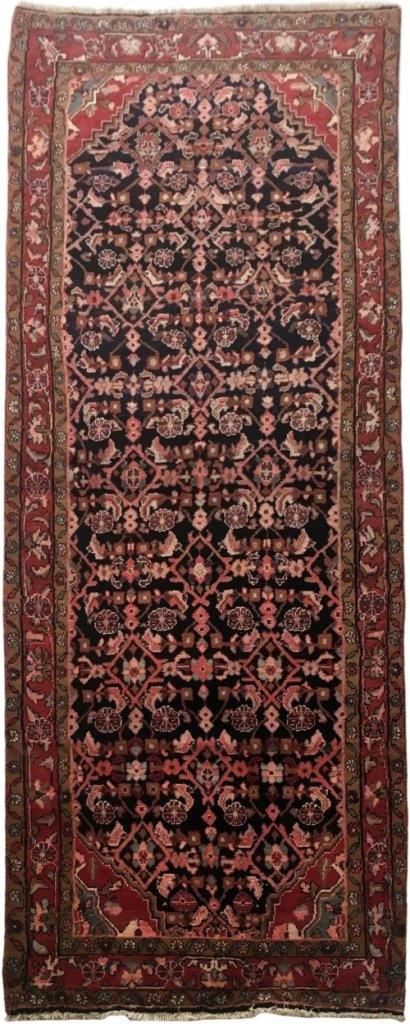 4x11 Authentic Hand-knotted Persian Hamadan Rug - Iran - bestrugplace