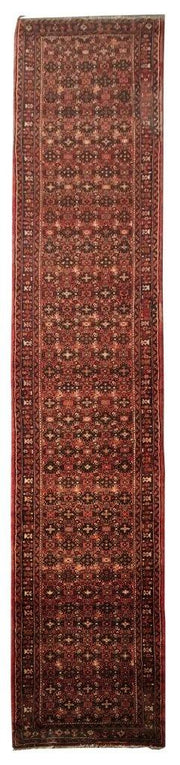 3x19 Authentic Hand-knotted Persian Hamadan Rug - Iran - bestrugplace