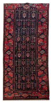 3x10 Authentic Hand-knotted Persian Hamadan Rug - Iran - bestrugplace