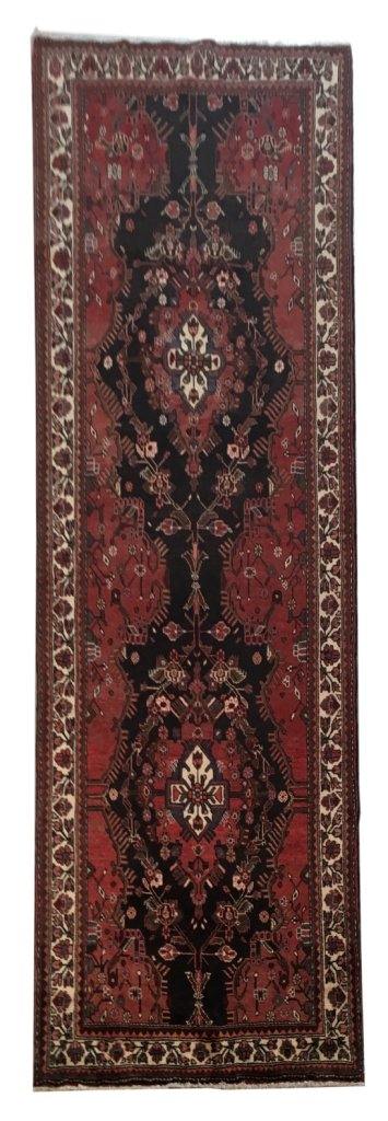 4x10 Authentic Hand-knotted Persian Hamadan Rug - Iran - bestrugplace