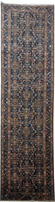 4x14 Authentic Hand-knotted Persian Zanjan Rug - Iran - bestrugplace