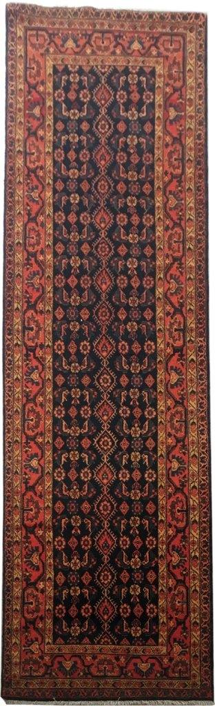 3x14 Authentic Hand-knotted Persian Hamadan Rug - Iran - bestrugplace