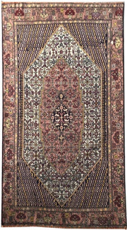 4x7 Authentic Hand-knotted Persian Hamadan Rug - Iran - bestrugplace