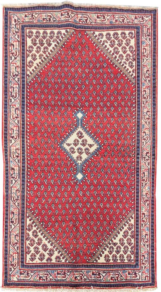 4x7 Authentic Hand-knotted Persian Hamadan Rug - Iran - bestrugplace