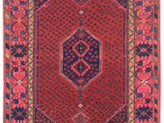 4' x 7' Red Persian Zanjan Rug