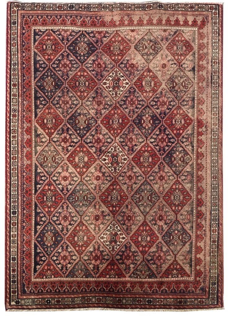 6' x 8' Multi Color Persian Sirjan Rug