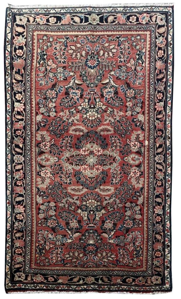 4x7 Authentic Hand-knotted Persian Hamadan Rug - Iran - bestrugplace