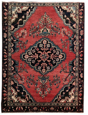 5x6 Authentic Hand-knotted Persian Hamadan Rug - Iran - bestrugplace