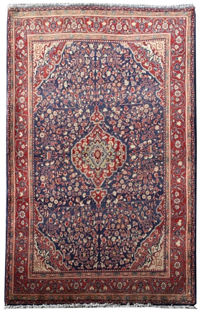 4x7 Authentic Hand-knotted Persian Jozan Rug - Iran - bestrugplace