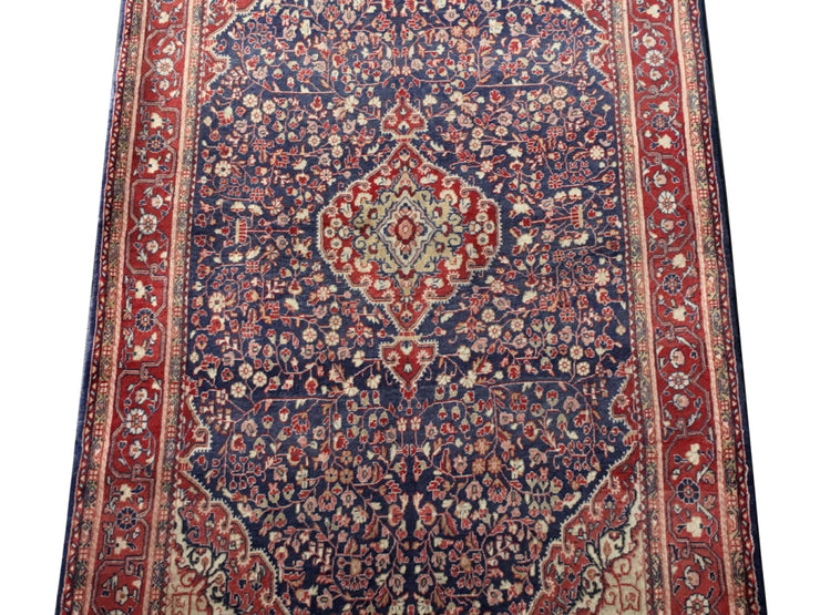 4' x 7' Navy Blue Persian Jozan Rug