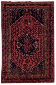 4x7 Authentic Hand-knotted Persian Zanjan Rug - Iran - bestrugplace