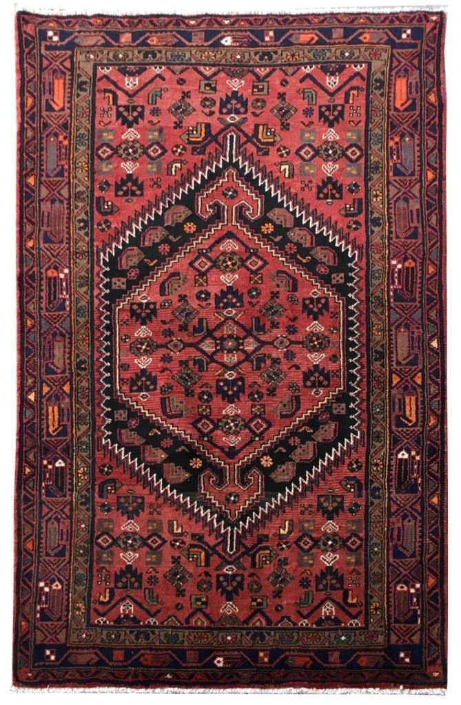 4x7 Authentic Hand-knotted Persian Zanjan Rug - Iran - bestrugplace