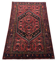 4' x 7' Red Persian Zanjan Rug