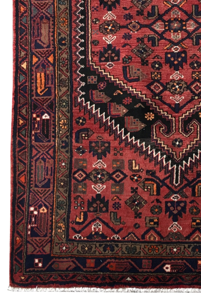 4' x 7' Red Persian Zanjan Rug