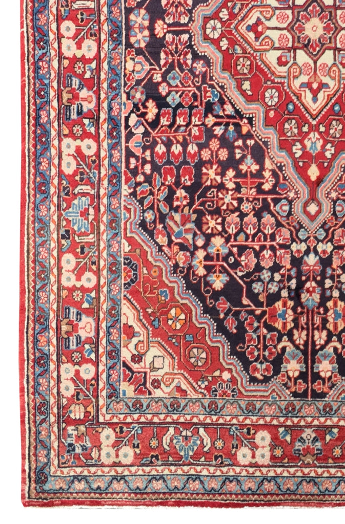 5' x 7' Red Persian Jozan Rug