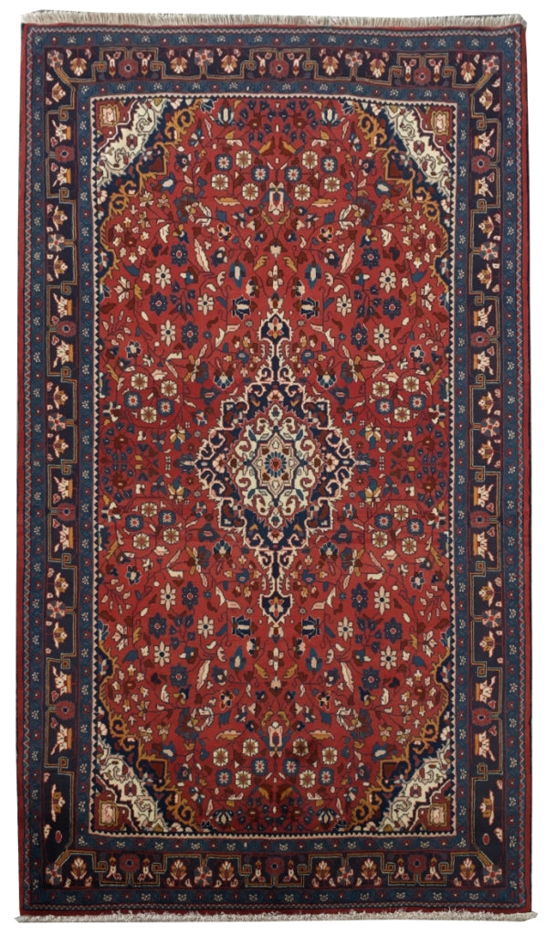 5' x 8' Brownish Red Persian Jozan Rug