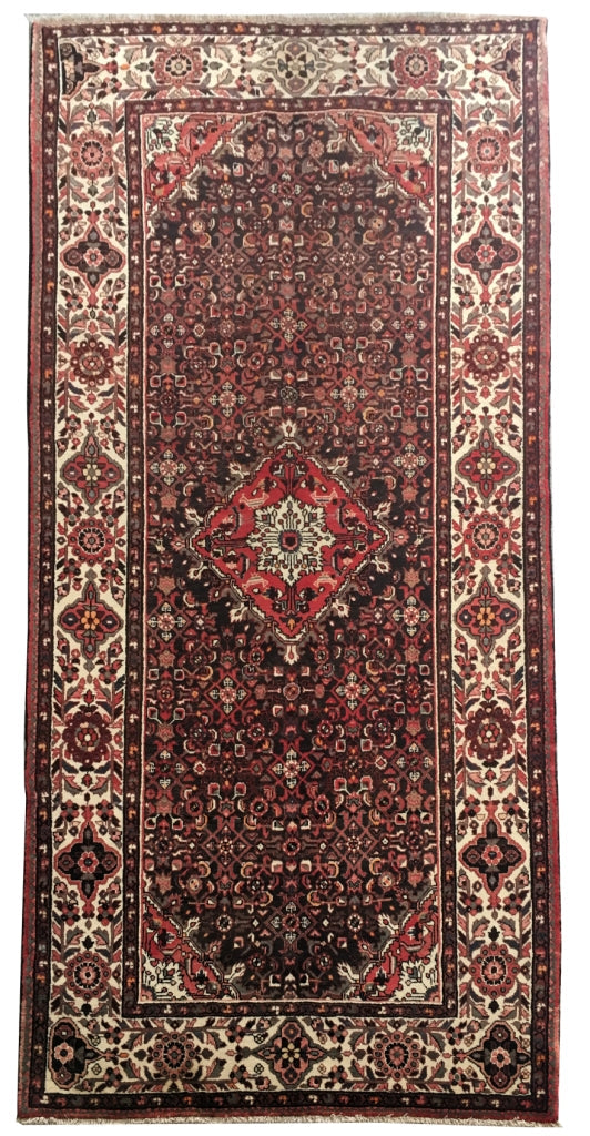 5' x 11' Red Persian Borchelu Rug