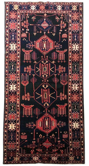 5x11 Authentic Hand-knotted Persian Hamadan Rug - Iran - bestrugplace