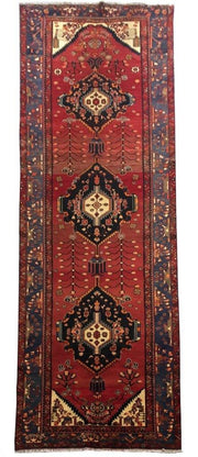 5x13 Authentic Hand-knotted Persian Hamadan Rug - Iran - bestrugplace