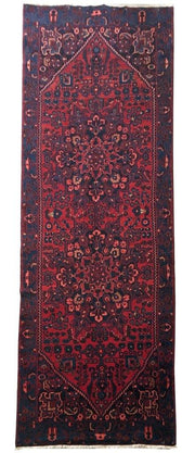 5x14 Authentic Hand-knotted Persian Hamadan Rug - Iran - bestrugplace