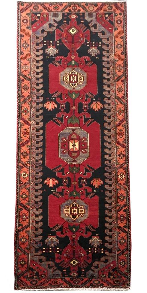 5x13 Authentic Hand-knotted Persian Hamadan Rug - Iran - bestrugplace