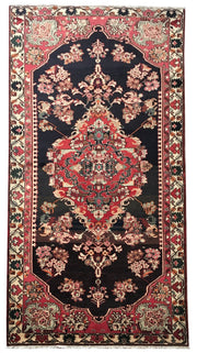 5' x 10' Dull Red Persian Hamadan Rug